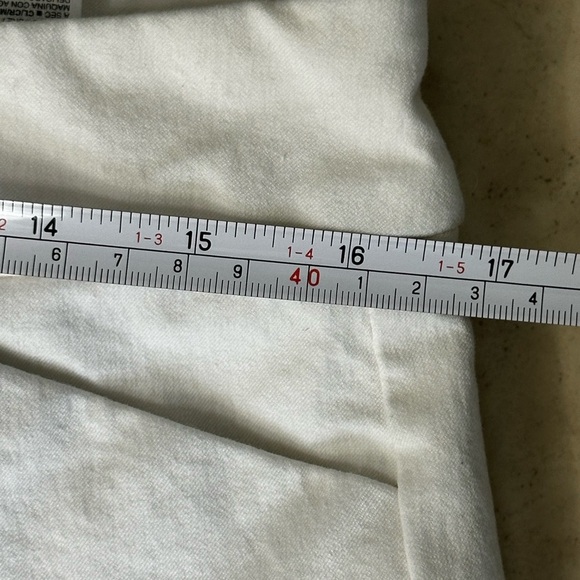 Old Navy Pixie High Rise White Pants 14 Secret Slim Pockets Stretch Career - Picture 8 of 9